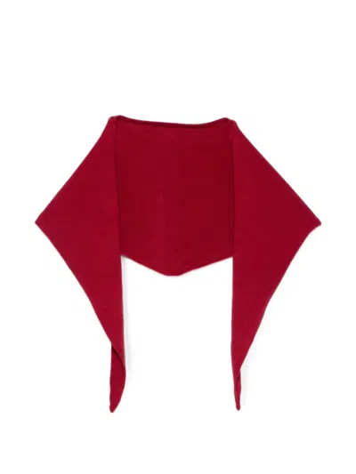 Be You Triangle Scarf In Red