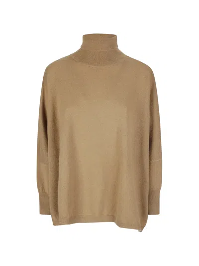 Be You Turtle-neck Cashmere Sweater In Neutral