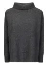 Be You Turtleneck Sweater In Gray