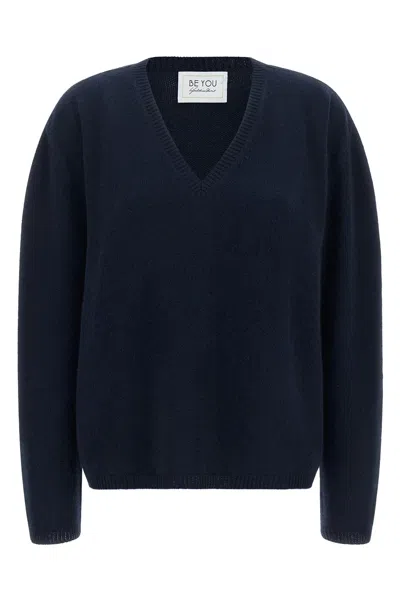 Be You Pullover Mit V-ausschnitt In Blue