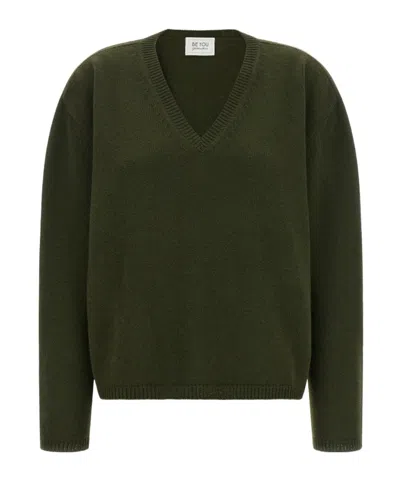 Be You V-neck Sweater In Green