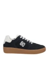Be980 Man Sneakers Navy Size 9 Leather