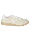 Be980 Refined Crust Leather Sneakers In Neutral