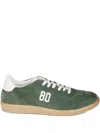 Be980 Suede Leather Sneakers In Green