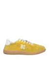 Be980 Woman Sneakers Mustard Size 7 Leather