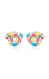 Bea Bongiasca 9k Yellow Gold Chameleon Tarallo Earrings
