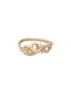 Bea Bongiasca 9k Yellow Gold Loop Five Diamond Ring In Gold