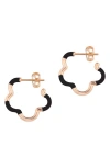 Bea Bongiasca B Mini Two-tone Flower Hoop Earrings In Gold