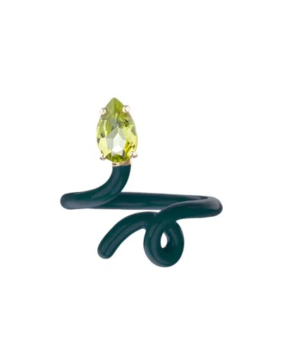 Bea Bongiasca Baby Vine Ring In Green