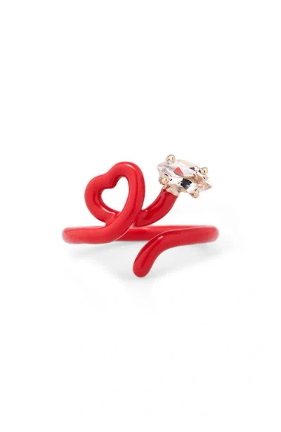 Bea Bongiasca Baby Vine Ring In Red