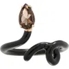 Bea Bongiasca Baby Vine Tendril Ring In Black
