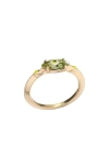 Bea Bongiasca Big Eye Gemstone Ring In Green