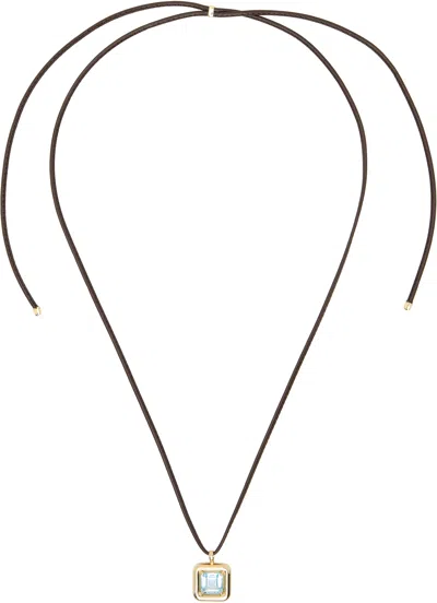 Bea Bongiasca Brown Topaz Pendant Choker In Topaz / Brown