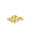 BEA BONGIASCA CHONKY WAVE POLKA DOTS RING