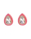 Bea Bongiasca Flower Funk 9k & Silver 1.58 Ct. Tw. Rock Crystal Studs In Multi