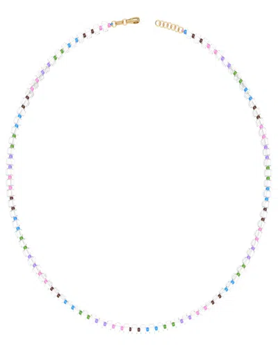 BEA BONGIASCA FLOWER FUNK 9K & SILVER 201.60 CT. TW. ROCK CRYSTAL BEADED 