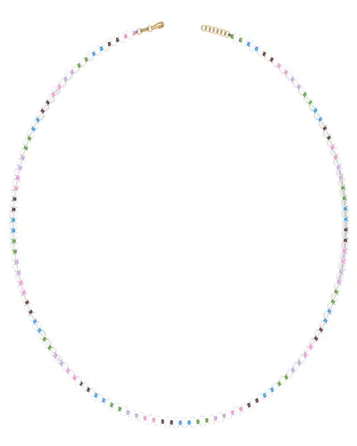 Bea Bongiasca Flower Funk 9k & Silver 256.80 Ct. Tw. Rock Crystal Beaded In Multi