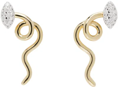 Bea Bongiasca Women's Vine Goldtone & 0.31 Tcw Diamond Drop Earrings In Yellow Gold