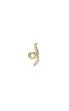 Bea Bongiasca Mini Loop 9k Yellow Gold Single Earring