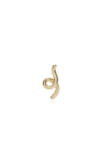 Bea Bongiasca Mini Loop 9k Yellow Gold Single Earring