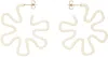 Bea Bongiasca Off-white B Earrings In Panna Enamel 9k Gold