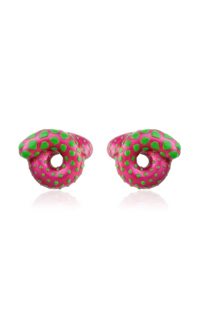 Bea Bongiasca Silver Parrotfish Tarallo Earrings