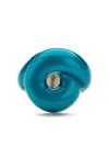 Bea Bongiasca Silver Tarallo Enamel Ring In Blue