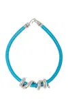 Bea Bongiasca Sterling Silver Leather Necklace