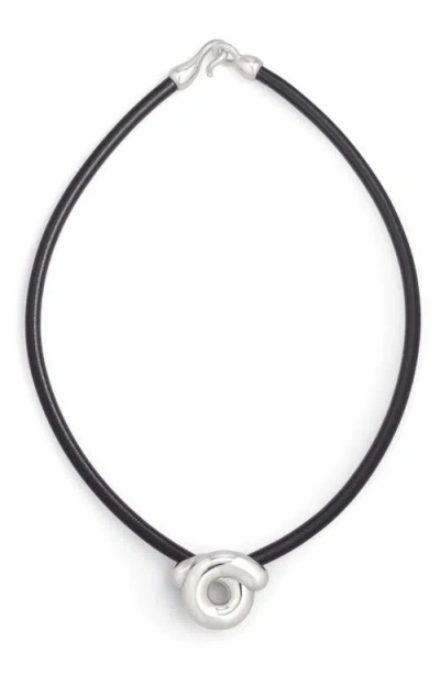 Bea Bongiasca Tarallo Pendant Necklace In Silver