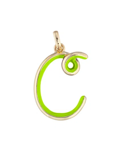 Bea Bongiasca Women's Save The Colors 9k Gold & Rainbow Enamel Letter Necklace In Gray