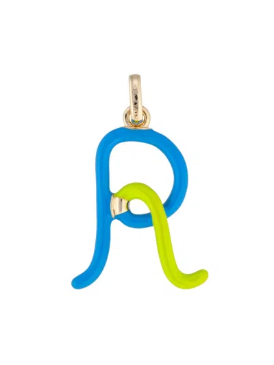 Bea Bongiasca Women's Save The Colors 9k Gold & Rainbow Enamel Letter Necklace In Red