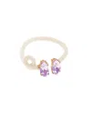 Bea Bongiasca You Are So Vine 9k & Silver 1.44 Ct. Tw. Amethyst Double Tendril In Multi