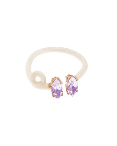 Bea Bongiasca You Are So Vine 9k & Silver 1.44 Ct. Tw. Amethyst Double Tendril In Multi