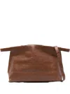 Bea Mombaers Leather Midi Tote Bag In Brown