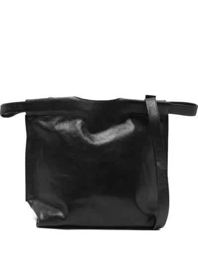 Bea Mombaers Calf-leather Shoulder Bag In Black