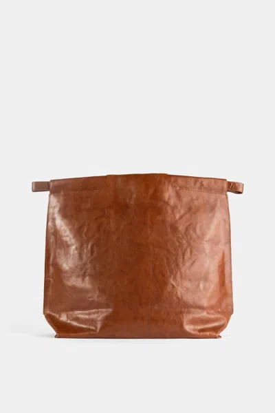 Bea Mombaers Cognac Leather Shoulder Bag In Brown