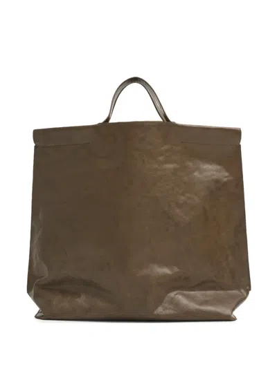 Bea Mombaers L Shopper Leather Tote Bag In Brown