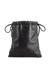 Bea Mombaers Large Drawstring Handbag In Black