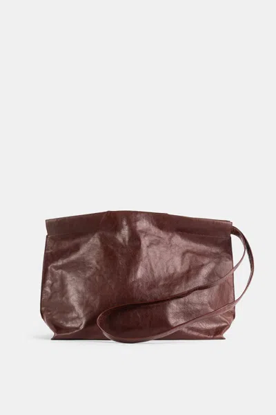 Bea Mombaers Sac Shopper East West En Cuir Marron In Brown