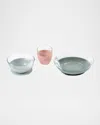 Béaba Glass Meal Set In Eucalyptus