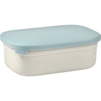 Béaba Beaba Stainless Steel Lunchbox With Lid In Blue