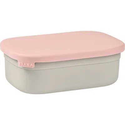Béaba Beaba Stainless Steel Lunchbox With Lid In Pink