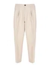 Beable Tailored Linen Trousers In Neutral