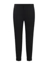 Beable Pure Virgin Wool Trousers In Black