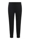 Beable Pure Virgin Wool Trousers In Black