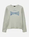Beach Brains Bb Forever Waffle Ls In Gray