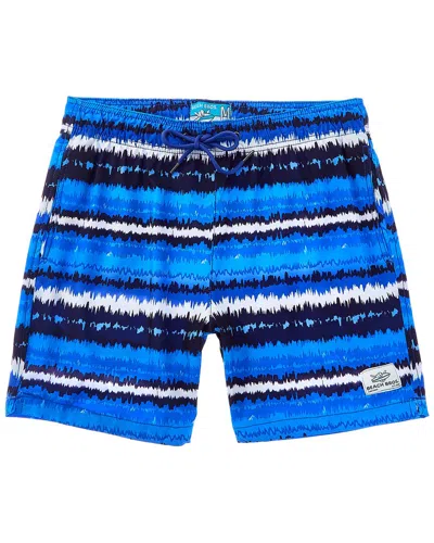 Beach Bros Acid Stripes Swim Short In Blue