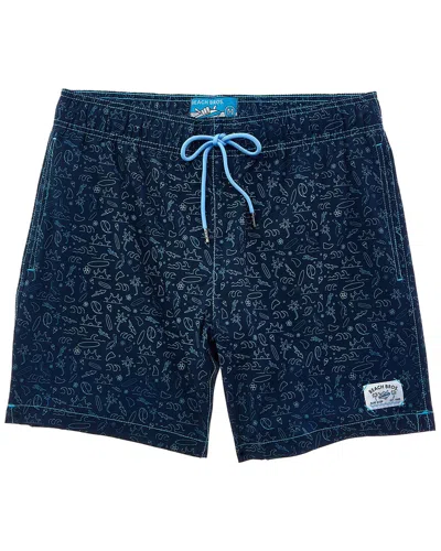 Beach Bros Beach Decal Swim Short In Blue