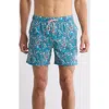 BEACH BROS BEACH BROS FLORAL OCTOPUS SWIM TRUNKS