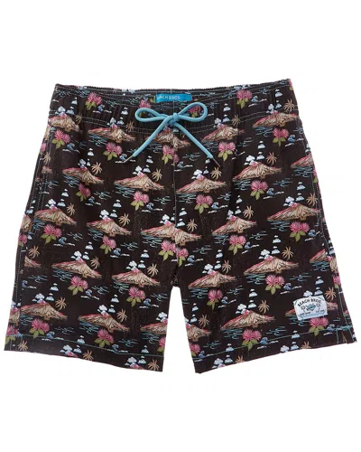 Beach Bros Volcano Clouds Swim Trunk In Black
